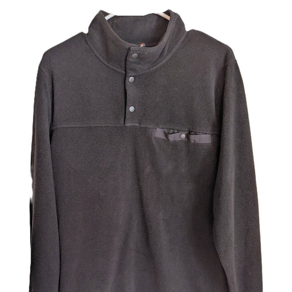 3/4 Button Athletic Long Sleeve Toop
